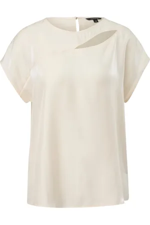 Comma, T-Shirt mit Ausschnitt an der Front