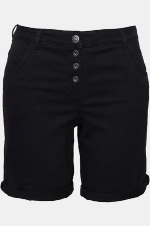 Angel of Style Jeansshorts Twill-Shorts Straight Fit sichtbare Knöpfe - Verkäufer: Popken Fashion Group
