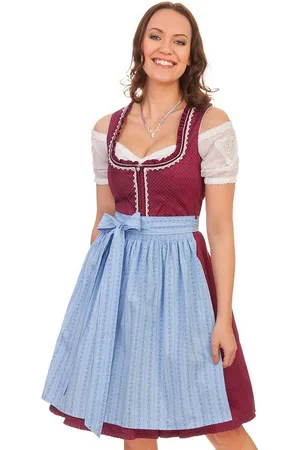 Alpenfee Dirndl Midi Dirndl 2tlg. - YVONNA - beere - Verkäufer: Alpenwahnsinn Tracht & Lifestyle