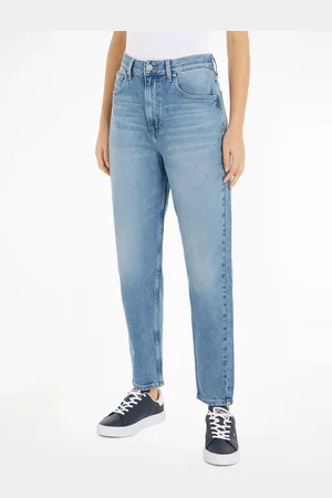 Tommy Hilfiger Mom-Jeans High waist - Mom-Jeans Tapered mit Logo-Stickereien