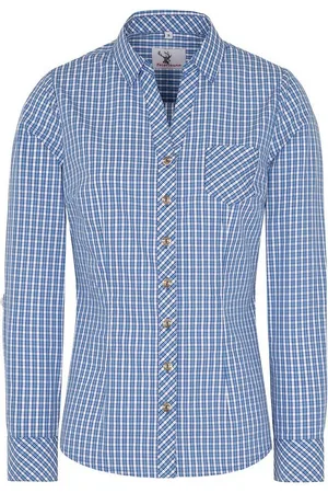 SPIETH & WENSKY Trachtenbluse Trachtenbluse - NECKAR - , grün, rot - Verkäufer: Alpenwahnsinn Tracht & Lifestyle