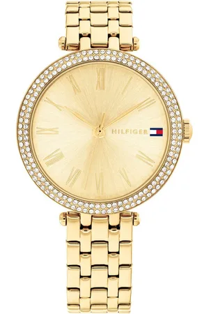 Tommy Hilfiger Quarzuhr NATALIE 1782718, Armbanduhr, Damenuhr, Glaskristalle, Edelstahlarmband