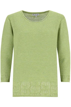 HAJO Rundhalspullover Pullover Moulinéoptik 3/4 Arm - Verkäufer: Mode