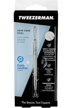 Tweezerman Mitesserentferner , No-Slip Skincare Tool: Mitesserentferner, Rutschfester Griff für präzise Kontrolle bei der Gesichtsreinigung.