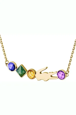 Lacoste Kette mit Anhänger DEVA, 2040360, mit Sodalith, Topas, Amethyst, Moosachat