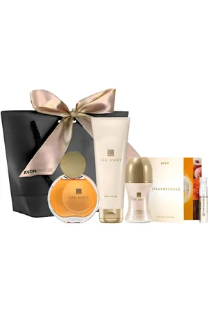 Avon Eau de Parfum FAR AWAY 50 ml, Körperlotion 125 ml, Deoroller 50 ml, Geschenkset, 5-tlg., Parfum Damen, Exotische Duftkomposition mit Sandelholz & Jasmin - Verkäufer: Cultzen