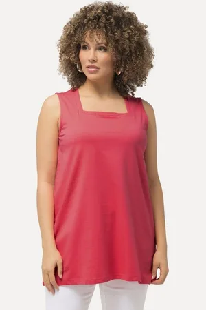 Ulla Popken Longshirt Longtop Classic Fit Carré-Ausschnitt ärmellos - Verkäufer: Popken Fashion Group