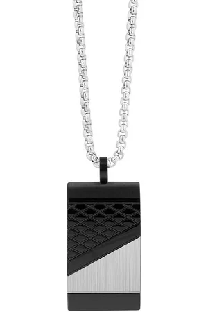 Karma Kette mit Anhänger Herrenhalskette Anhänger Silber Schwarz Kette Herren Halskette (Geschenk für Ihn, Herrenkette Herrenschmuck), Halskette Edelstahl modern Erbskette - Verkäufer: Sanixa