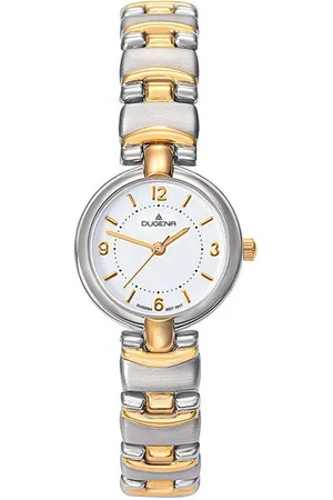 DUGENA Quarzuhr Damen-Armbanduhr Schmuckband, Quarz, Edelstahl, Mineralglas, 3 bar - Verkäufer: Selva Technik GmbH