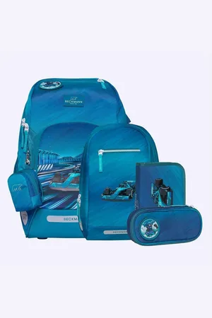Beckmann Schulrucksack Active FLX Racing Set 6-teilig Schulranzen - Verkäufer: Ranzen-World