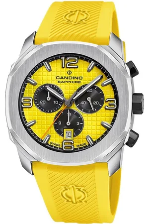 Candino Chronograph Herrenuhr Kautschuk , (Chronograph), Herren Armbanduhr rund, Kautschukarmband , Sport - Verkäufer: Fit4Style Silberschmuck - IMPPAC