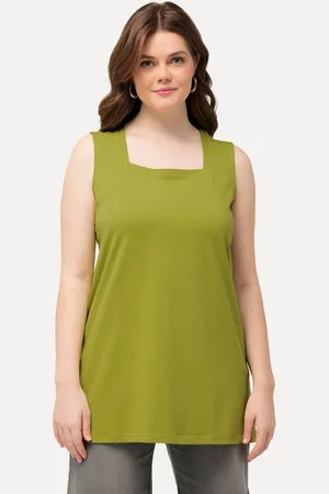 Ulla Popken Longshirt Longtop Classic Fit Carré-Ausschnitt ärmellos - Verkäufer: Popken Fashion Group
