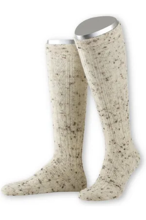 LUSANA Trachtensocken Trachten Kniestrümpfe - L4910T - naturmeliert, beigemeliert - Verkäufer: Alpenwahnsinn Tracht & Lifestyle