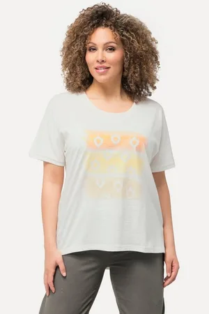 Ulla Popken T-Shirt T-Shirt Streifen Oversized Rundhals Halbarm - Verkäufer: Popken Fashion Group