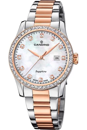 Candino Quarzuhr Damenuhr Edelstahl roségold, (Analoguhr), Damen Armbanduhr rund, Edelstahlarmband roségold, silber, Elegant - Verkäufer: Fit4Style Silberschmuck - IMPPAC