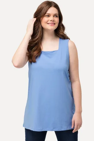 Ulla Popken Longshirt Longtop Classic Fit Carré-Ausschnitt ärmellos - Verkäufer: Popken Fashion Group