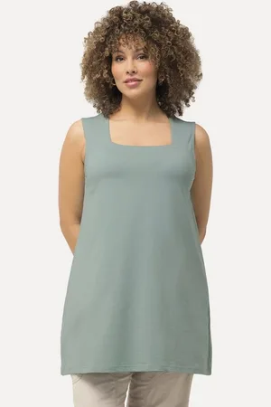 Ulla Popken Longshirt Longtop Classic Fit Carré-Ausschnitt ärmellos - Verkäufer: Popken Fashion Group