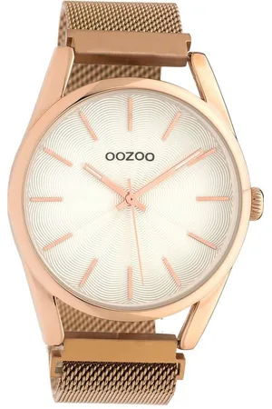 Oozoo Quarzuhr Unisex Armbanduhr Timepieces Analog, (Analoguhr), Damen, Herrenuhr rund, groß (ca. 40mm) Metallarmband, Fashion-Style - Verkäufer: Fit4Style Silberschmuck - IMPPAC