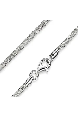 Materia Silberkette Damen Fuchsschwanz Collier Silber 50-70cm K83, 925 Sterling Silber - Verkäufer: Schmuck