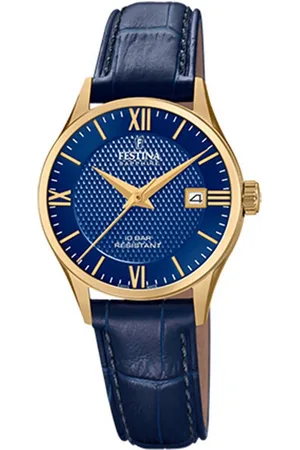 Festina Quarzuhr Analog Damen Uhr F20011/3 Leder, (Analoguhr), Damen Armbanduhr rund, Lederarmband , Elegant - Verkäufer: Fit4Style Silberschmuck - IMPPAC