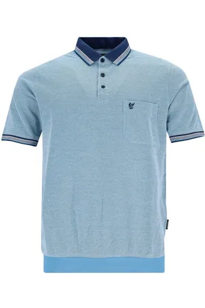 HAJO Poloshirt H Polopique Bund Stay FreshDreitonoptik aqua - Verkäufer: Herrenmode Kreis Shop