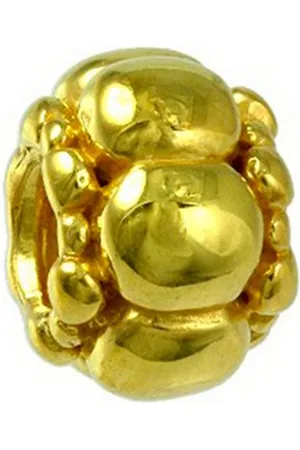 Carlo Biagi Bead Kugel Bead Silber European Beads, Bead 925er Sterling Silber, 750/- Vergoldung, gold, Kugel - Verkäufer: Fit4Style Silberschmuck - IMPPAC
