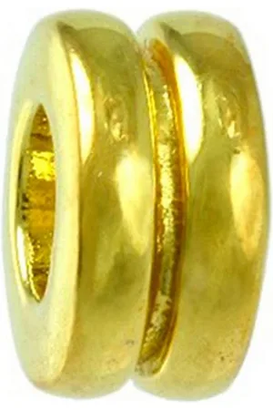 Carlo Biagi Bead Doppelring Bead Silber European Beads, Bead 925er Sterling Silber, 750/- Vergoldung, gold, Doppelring - Verkäufer: Fit4Style Silberschmuck - IMPPAC