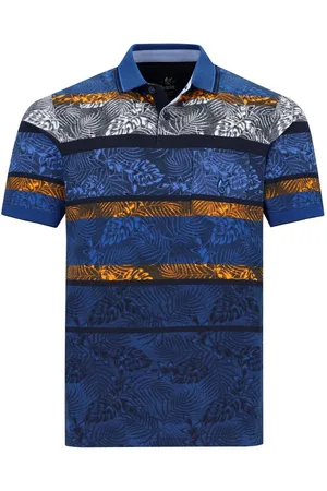 HAJO Poloshirt H Poloshirt Stay Fresh Print marine - Verkäufer: Herrenmode Kreis Shop