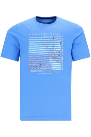 HAJO T-Shirt H T-Shirt RH Coastal VibesFrontdruck azur - Verkäufer: Herrenmode Kreis Shop