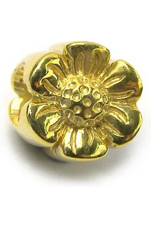 Carlo Biagi Bead Gänseblümchen Bead Silber, Bead 925er Sterling Silber, 750/- Vergoldung, gold, Gänseblume - Verkäufer: Fit4Style Silberschmuck - IMPPAC