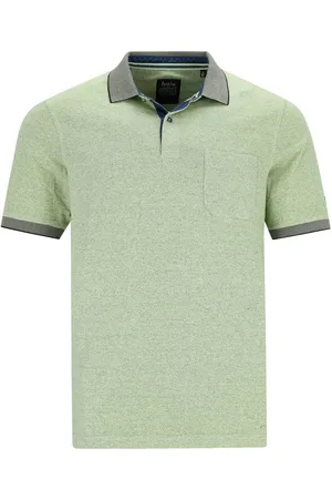 HAJO Poloshirt H Poloshirt JaspeJacquard salbei - Verkäufer: Herrenmode Kreis Shop