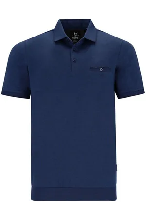 HAJO Poloshirt H Poloshirt Bund Stay FreshFeinpique marine - Verkäufer: Herrenmode Kreis Shop