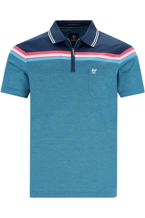 HAJO Poloshirt H Poloshirt dopp. merzerisiertZip-Flächenteiler admiralsblau - Verkäufer: Herrenmode Kreis Shop