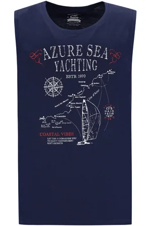 HAJO T-Shirt H AchselshirtAzur Sea Yachting marine - Verkäufer: Herrenmode Kreis Shop