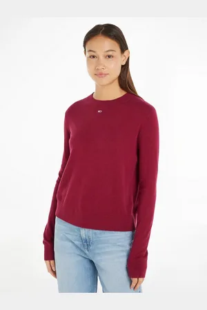 Tommy Hilfiger Strickpullover TJW ESSENTIAL CREW NECK SWEATER mit Logostickerei