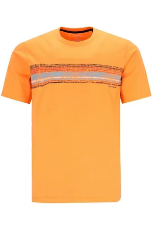 HAJO T-Shirt H T-Shirt RH Quermotiv mandarine - Verkäufer: Herrenmode Kreis Shop