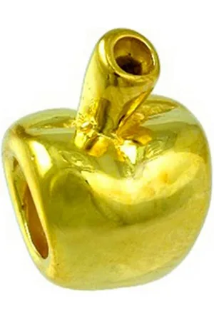 Carlo Biagi Bead Apfel Bead Silber European Beads, Bead 925er Sterling Silber, 750/- Vergoldung, gold, Apfel - Verkäufer: Fit4Style Silberschmuck - IMPPAC