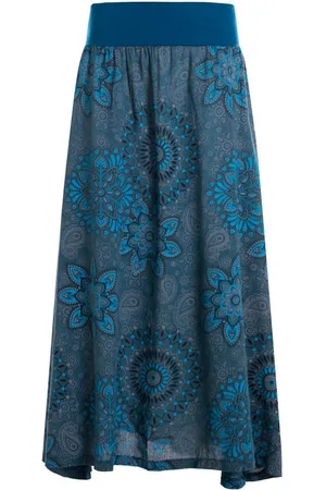 Vishes Maxirock Langer Damen Sommer-Rock Sommerröcke Bunt mit Mandalas bedruckt Retro, Festival, Boho Style - Verkäufer: - Alternative Bekleidung