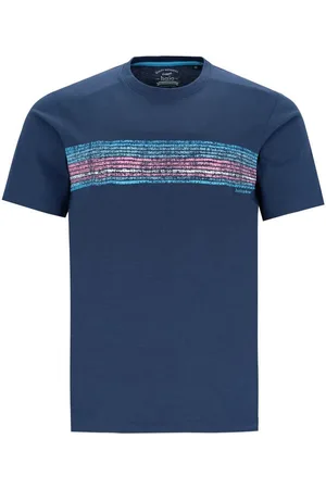 HAJO T-Shirt H T-Shirt RH Quermotiv admiralsblau - Verkäufer: Herrenmode Kreis Shop