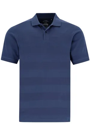HAJO Poloshirt H Poloshirt Strukturmix admiralsblau - Verkäufer: Herrenmode Kreis Shop