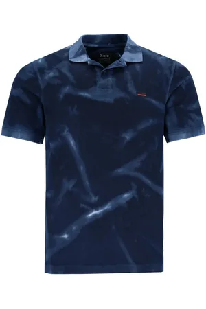 HAJO Poloshirt H Poloshirt Batik Effekt marine - Verkäufer: Herrenmode Kreis Shop
