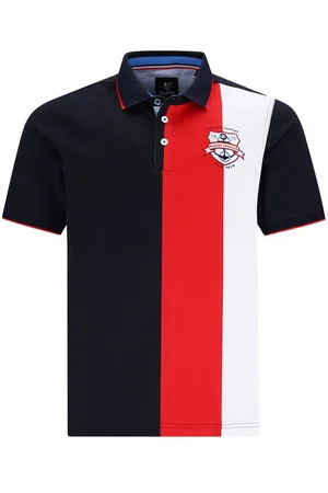 HAJO Poloshirt H Polopique Stay FreshYachting Flächenteiler marine - Verkäufer: Herrenmode Kreis Shop