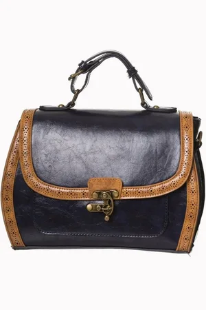 Banned Retro Schultertasche Stevie Navy , Verstellbarer Schultergurt - Verkäufer: Schompi Trading e.K.