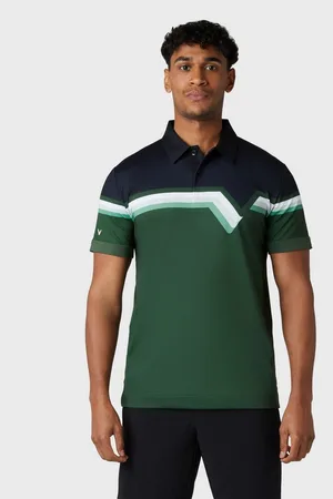 Callaway Poloshirt Golf Racer Chev Block Polo (X Slim Fit) Herren (1-tlg) Komfort und Haltbarkeit - Verkäufer: GFA Sports