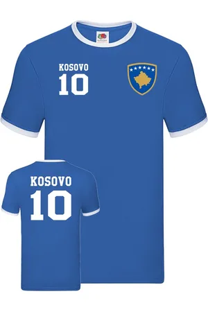 Blondie & Brownie T-Shirt Herren Shirt Kosovo Sport Trikot Fußball Meister EM Euro Kontrastnaht - Verkäufer: Hubihu