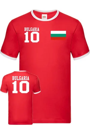 Blondie & Brownie T-Shirt Herren Bulgarien Bulgaria Sport Trikot Shirt Fußball Meister EM Euro Kontrastnaht - Verkäufer: Hubihu