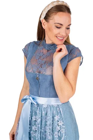 MARJO Dirndl Midi Dirndl 2tlg. - ISA - light denim - Verkäufer: Alpenwahnsinn Tracht & Lifestyle