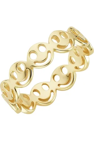 KangaROOS Fingerring Schmuck Geschenk Silber 925 Damenring Smiley Lächeln Happy, K0064R, Exklusiv bei uns