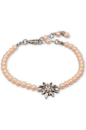 Alpenflüstern Armband Armband Damen - STRASS-EDELWEISS - creme, rosé - Verkäufer: Alpenwahnsinn Tracht & Lifestyle