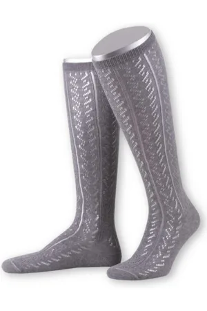 LUSANA Trachtensocken Trachtenstrümpfe Damen - L390 - mittelgrau, oliv, marine - Verkäufer: Alpenwahnsinn Tracht & Lifestyle